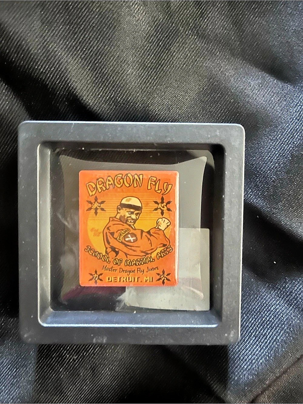 Dragonfly Jones School Pin in Orange & Black NWT